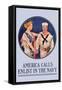 America Calls, Enlist in the Navy-null-Framed Stretched Canvas