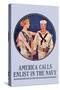 America Calls, Enlist in the Navy-null-Stretched Canvas