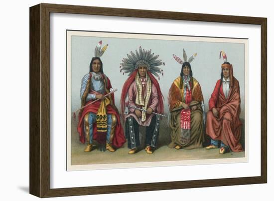 America Costume-French School-Framed Giclee Print