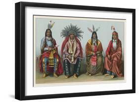 America Costume-French School-Framed Giclee Print