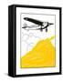 America High-Wing Airplane-Found Image Press-Framed Stretched Canvas