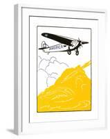 America High-Wing Airplane-Found Image Press-Framed Giclee Print