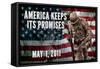 America Keeps Its Promises Military Poster-null-Framed Stretched Canvas