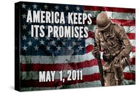 America Keeps Its Promises Military Poster-null-Stretched Canvas