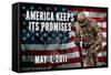 America Keeps Its Promises Military Poster-null-Framed Stretched Canvas