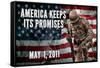 America Keeps Its Promises Military Poster-null-Framed Stretched Canvas