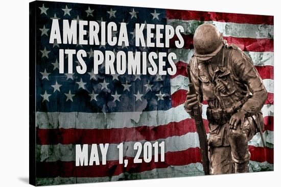 America Keeps Its Promises Military Poster-null-Stretched Canvas