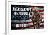 America Keeps Its Promises Military Poster-null-Framed Photo