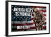 America Keeps Its Promises Military Poster-null-Framed Photo