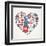 America Love - Heart-Marish-Framed Art Print