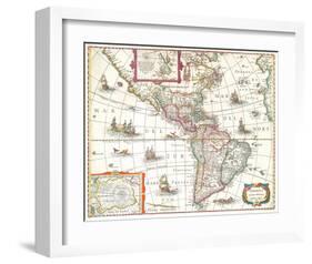 America noviter delineata 1631-Hondio-Framed Art Print