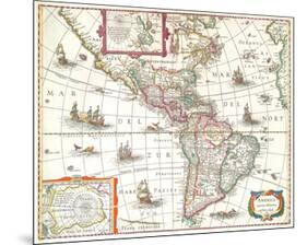 America noviter delineata 1631-Hondio-Mounted Art Print