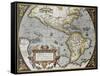 America Old Map, From Theatrum Orbis Terrarum, The First Atlas In The World-marzolino-Framed Stretched Canvas