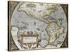 America Old Map, From Theatrum Orbis Terrarum, The First Atlas In The World-marzolino-Stretched Canvas