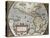 America Old Map, From Theatrum Orbis Terrarum, The First Atlas In The World-marzolino-Stretched Canvas