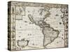 America Old Map With Greenland Insert Map. Created By John Speed. Published In London, 1627-marzolino-Stretched Canvas