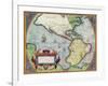 America, or the New World: From the 'Theatrum Orbis Terrarum' by Abraham Ortelius, 1570', 1570-Abraham Ortelius-Framed Giclee Print