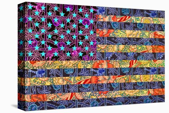 America Quilt-null-Stretched Canvas