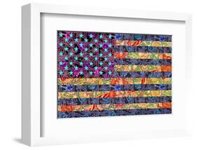 America Quilt-null-Framed Art Print
