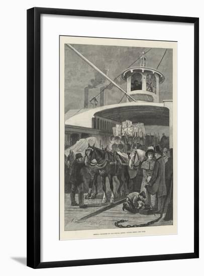 America Revisited by Our Special Artist, Fulton Ferry, New York-Henry Charles Seppings Wright-Framed Giclee Print