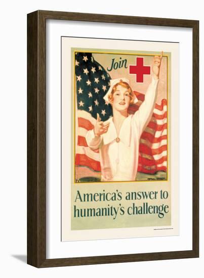 America's Answer to Humanity's Challenge-H. Hayden-Framed Art Print