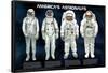 America's Astronauts Educational Science Space Chart Poster Print-null-Framed Poster