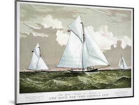 America's Cup, 1881-Currier & Ives-Mounted Premium Giclee Print