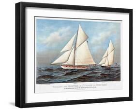 America's Cup, 1883-Currier & Ives-Framed Giclee Print