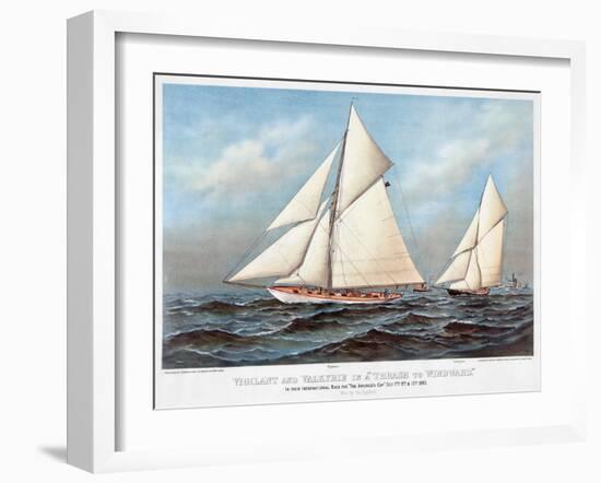 America's Cup, 1883-Currier & Ives-Framed Giclee Print