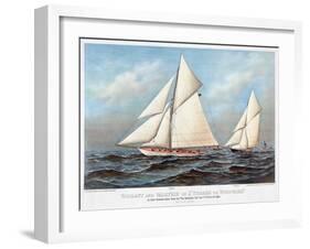 America's Cup, 1883-Currier & Ives-Framed Giclee Print