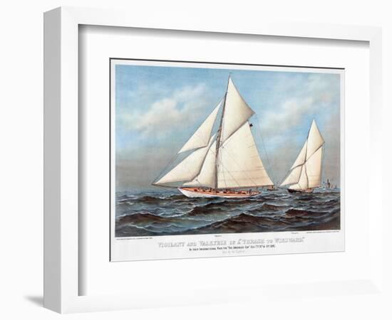 America's Cup, 1883-Currier & Ives-Framed Giclee Print