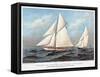 America's Cup, 1883-Currier & Ives-Framed Stretched Canvas