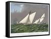America's Cup, 1885-Currier & Ives-Framed Stretched Canvas