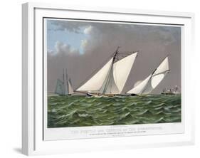 America's Cup, 1885-Currier & Ives-Framed Giclee Print