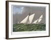 America's Cup, 1885-Currier & Ives-Framed Giclee Print