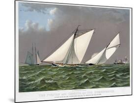 America's Cup, 1885-Currier & Ives-Mounted Giclee Print