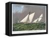 America's Cup, 1885-Currier & Ives-Framed Stretched Canvas
