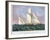 America's Cup, 1886-Currier & Ives-Framed Giclee Print