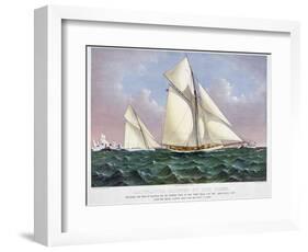 America's Cup, 1886-Currier & Ives-Framed Giclee Print