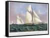 America's Cup, 1886-Currier & Ives-Framed Stretched Canvas