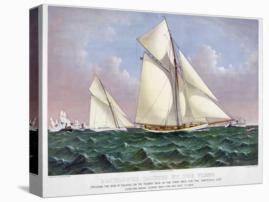 America's Cup, 1886-Currier & Ives-Stretched Canvas