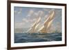 America's Cup 1901- Columbia v Shamrock II-Roy Cross-Framed Giclee Print