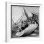 America's Cup Contender Weatherly Racing-George Silk-Framed Photographic Print