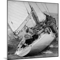 America's Cup Contender Weatherly Racing-George Silk-Mounted Photographic Print