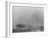 America's Cup Contenders Vim and Easterner Nearing the Turning Buoy-null-Framed Photographic Print