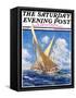 "America's Cup Race," Saturday Evening Post Cover, September 20, 1930-Anton Otto Fischer-Framed Stretched Canvas