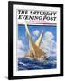 "America's Cup Race," Saturday Evening Post Cover, September 20, 1930-Anton Otto Fischer-Framed Giclee Print