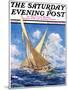 "America's Cup Race," Saturday Evening Post Cover, September 20, 1930-Anton Otto Fischer-Mounted Giclee Print