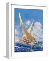"America's Cup Race,"September 20, 1930-Anton Otto Fischer-Framed Giclee Print