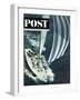 "America's Cup," Saturday Evening Post Cover, August 22, 1964-John Zimmerman-Framed Premium Giclee Print